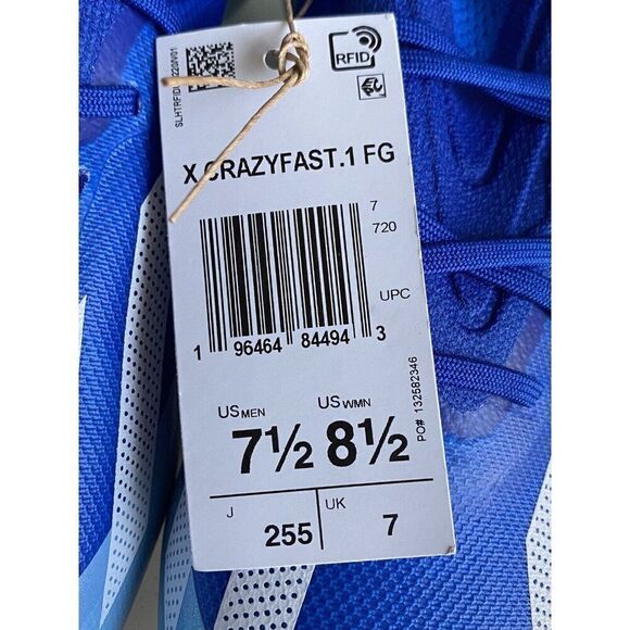 adidas X CRAZYFAST.1 FG Marine Rush Pack Soccer Cleats GY7416 Men 7.5 Women 8.5 - Picture 3 of 12